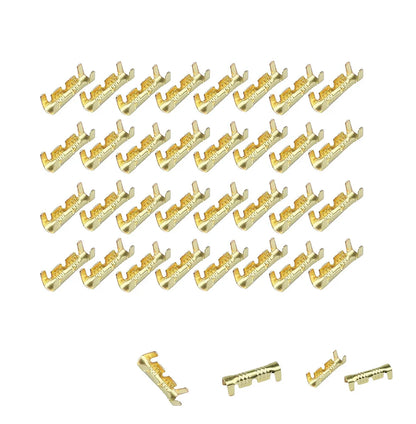 Conector Terminal Rápido Forma U 453 (Diente Pequeño, Fascia) para Cable 0.5-1.5mm² (50 Unidades)