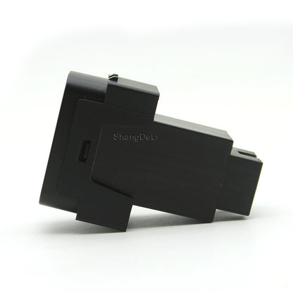 Cargador Auto Rápido USB-C PD + USB-A Socket Interfaz para Mitsubishi Outlander/Lancer/Pajero/ASX/V73/V93/V97