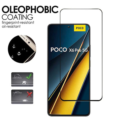 mica Poco F7 X7 X6 F6 Pro 5G Screen Protector Glass Little X6 X5 F5 Pro Pelicula de Vidro Temperado For Xiaomi Poco F7 Ultra Tempered Glass Poko C65 M6 Pro Cristal PocoX6 Phone Front Glass