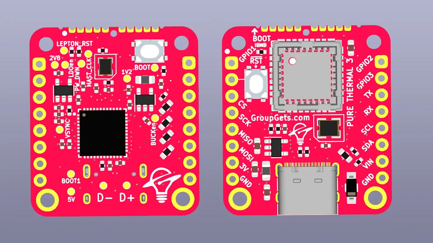 Placa Interfaz PureThermal 3 para Sensor Térmico FLIR Lepton FS