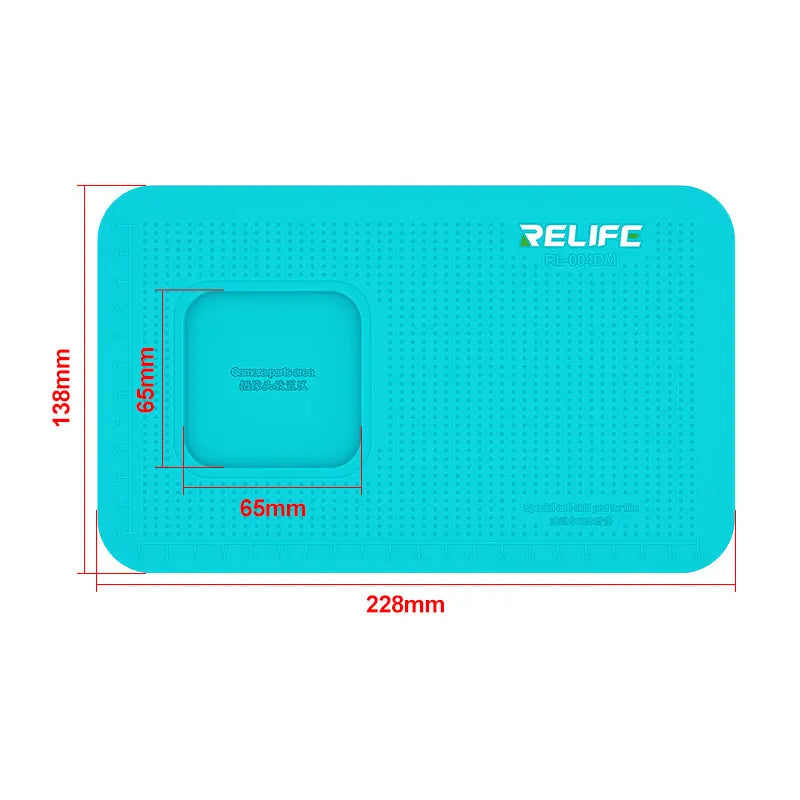 Almohadilla Silicona Antideslizante Profesional Relife RL-004DM para Reparación (Compatible Múltiples Dispositivos, Protección Cámara)