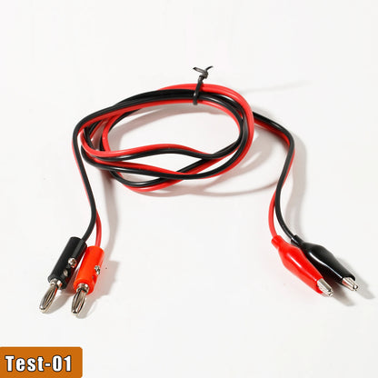 Puntas Prueba Multímetro Universales - Cable Banana Plug a Pinzas Cocodrilo