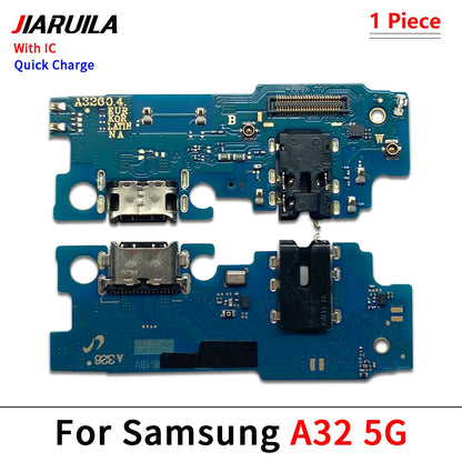 Placa Puerto Carga Rápida USB con Flex para Placa Principal Samsung Galaxy A24/A32 4G/A34/A54 5G