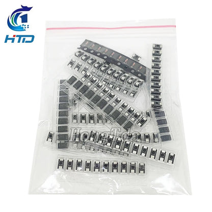 Kit Surtido Diodos SMD: Schottky / Fast Switching / Rectificador (M1-M7, SS14-SS36, LL4148, etc.)