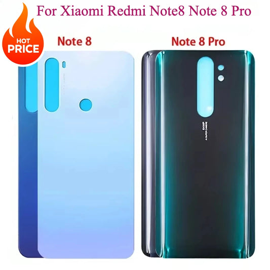 Tapa Trasera Batería Panel Vidrio 3D Carcasa con Adhesivo para Xiaomi Redmi Note 8 / Note 8 Pro (Reemplazo)