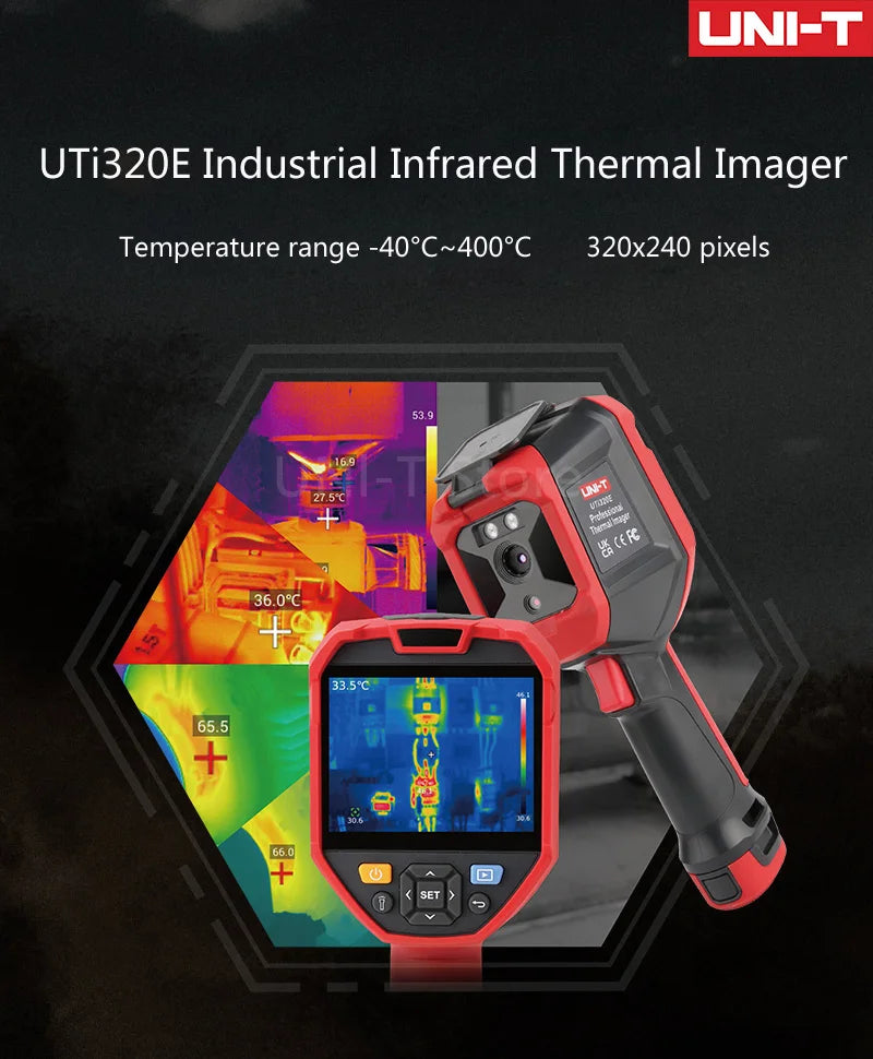 Termógrafo Infrarrojo UNI-T UTi320E / UTi260E Alta Resolución - Cámara Térmica Portátil Detección PCB/Calefacción Suelo