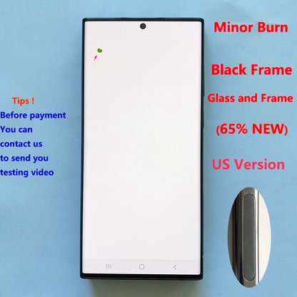 Pantalla 6.8" Super AMOLED con Marco y Digitalizador Táctil para Samsung S22 Ultra 5G (S908/S908U/S908B) (Con Defecto Estético)