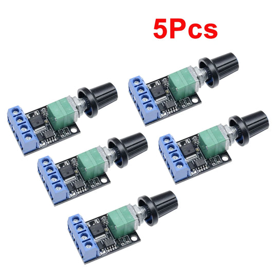 Lote 1/5 Pcs Regulador Voltaje / Controlador Velocidad Motor DC PWM 5V-12V 10A Dimmer LED