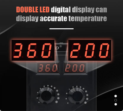 JCD 8586D Soldering Station 2 IN 1 750W Hot Air Gun LCD Dual Digital Display Electric Soldering Iron SMD Welding Rework Station