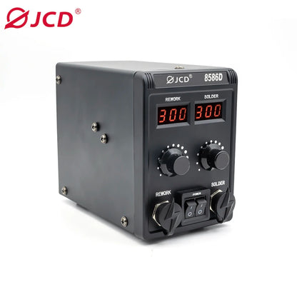 JCD 8586D Soldering Station 2 IN 1 750W Hot Air Gun LCD Dual Digital Display Electric Soldering Iron SMD Welding Rework Station