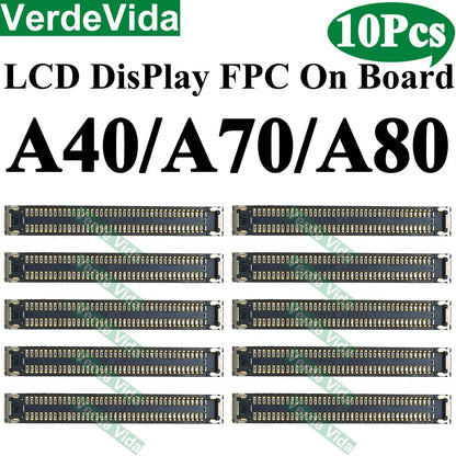 Conector FPC Pantalla LCD en Placa para Samsung Galaxy A10/A20/A21/A30S/A40/A50/A51/A70S / M12/M14/M15/M16 (10 Unidades)