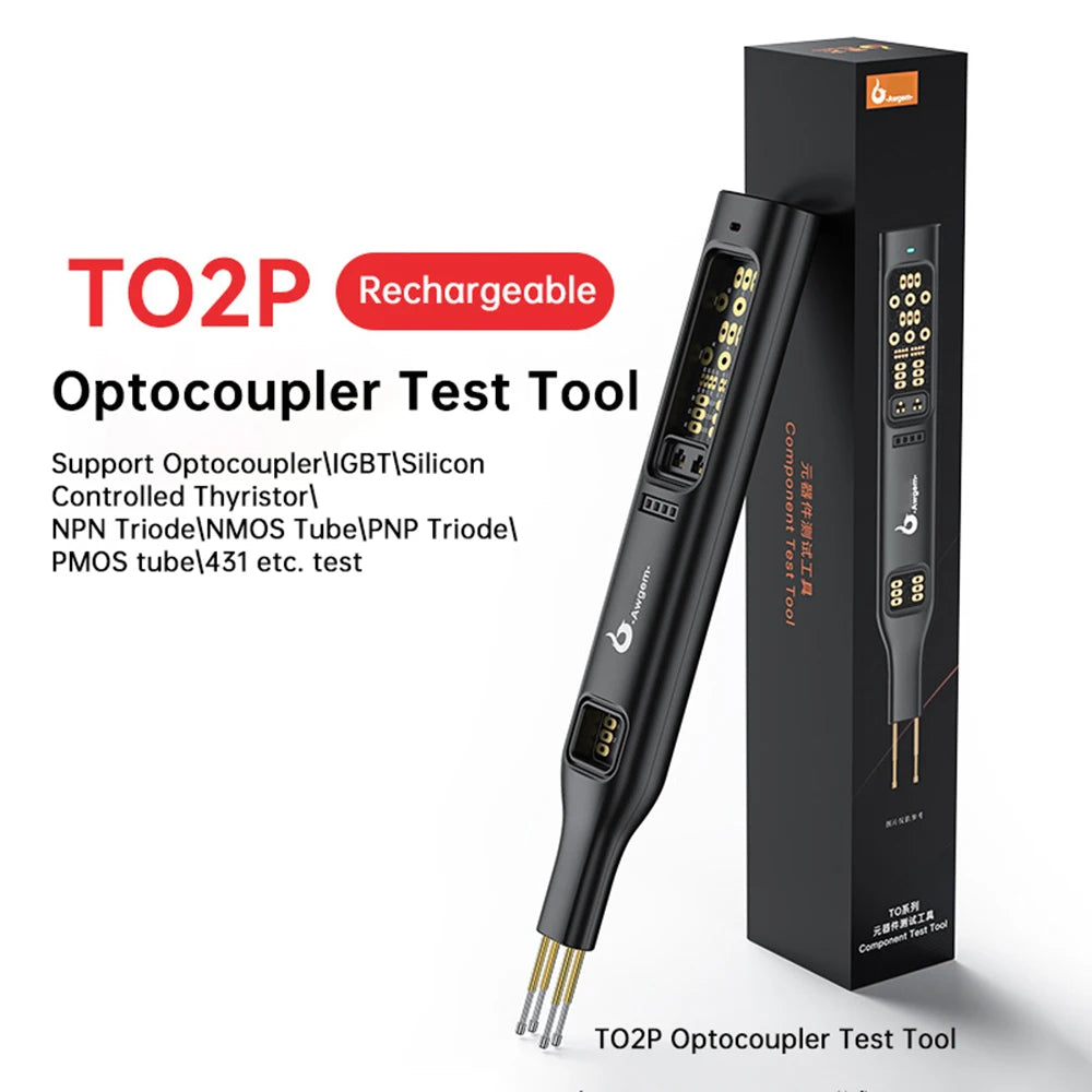 Tester Multifuncional Optoacopladores (5V/0.2A) - Detección IGBTs, Transistores PNP/PMOS, Componentes E.