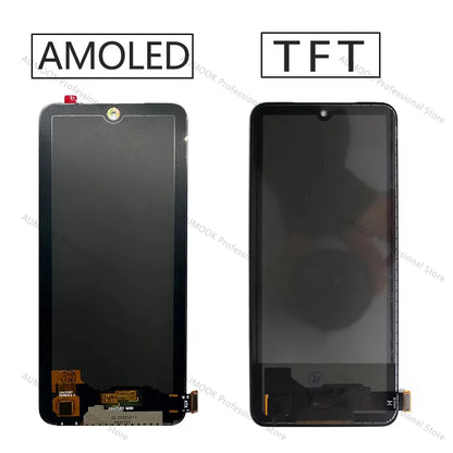 New Tested Display For Xiaomi Redmi Note 10S LCD Screen Digitizer For Redmi Note 10 4G AMOLED Display M2101K7AG Replacement Part