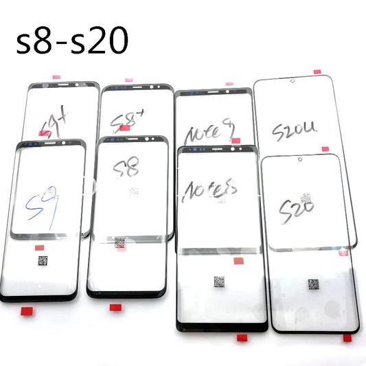 Repuesto Lente Cristal Exterior Pantalla Táctil Frontal para Samsung Galaxy S8-S22/Note 9/10+ Plus/Ultra