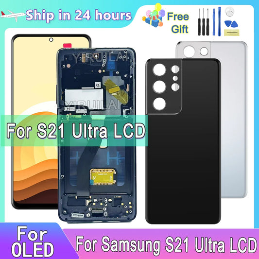 Pantalla OLED 6.67'' con Marco para Samsung Galaxy S21 Ultra 5G (Digitalizador Táctil)