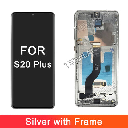 Pantalla LCD OLED para Samsung S20 plus G985 G985F G985F/DS, montaje de digitalizador con pantalla táctil de repuesto