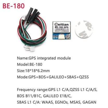 Módulo GPS Beitian UBX M10 (BE-180/BE-220/BE-250/BE-250Q/BE-280/BE-450/BE-880/BE-880Q) con Antena GNSS Bajo Consumo