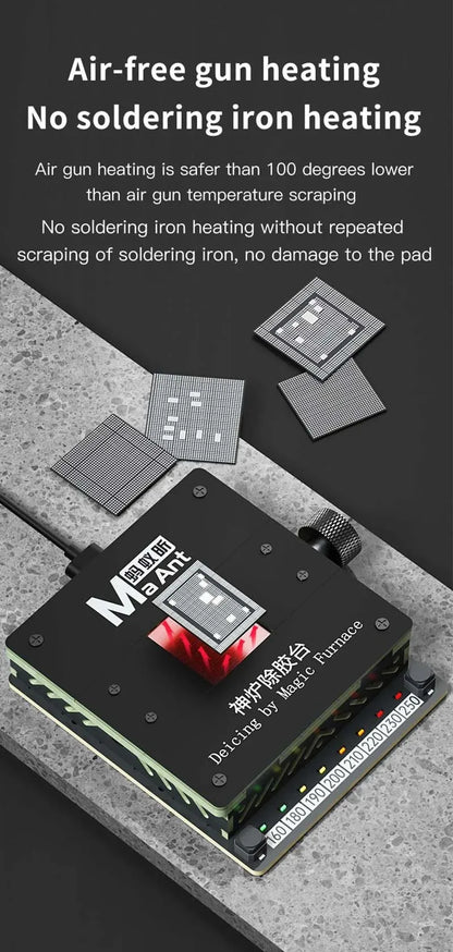 MaAnt SL-2 Preheating Platform Constant Temperature BGA glue removing station for iPhone Android CPU NAND flash IC Chips Repair