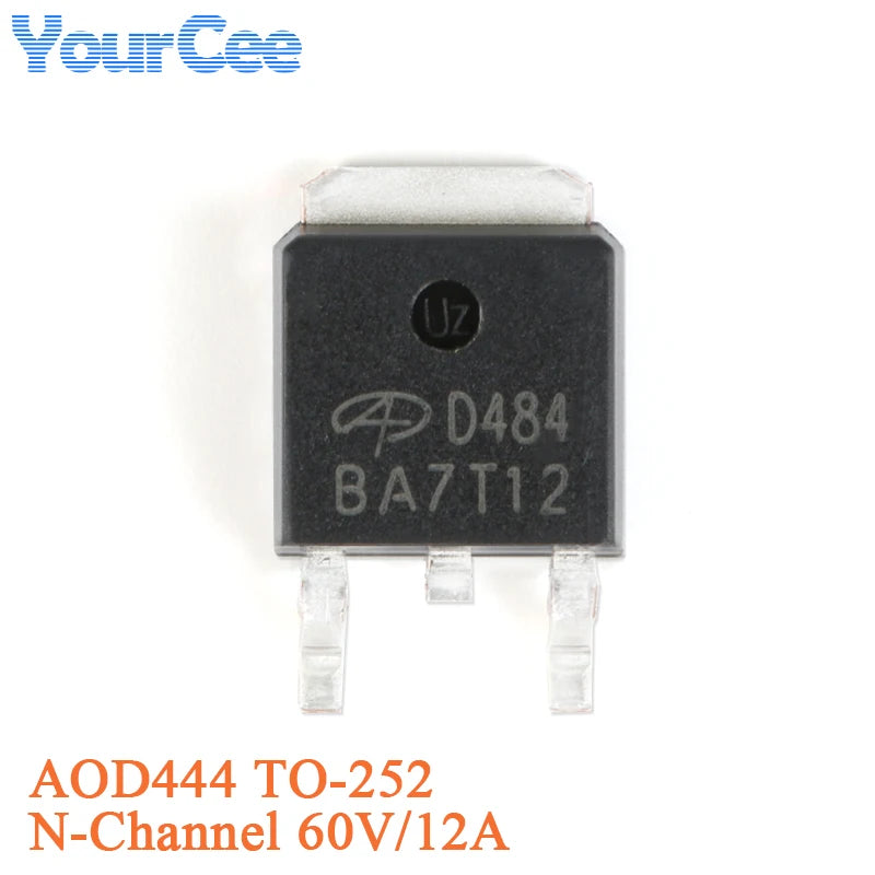 MOSFET Canal-N AOD4184L (D4184) SMD TO-252 40V 50A (Opciones AOD40x disponibles) - Lote 5/20 Piezas