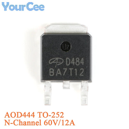 MOSFET Canal-N AOD4184L (D4184) SMD TO-252 40V 50A (Opciones AOD40x disponibles) - Lote 5/20 Piezas