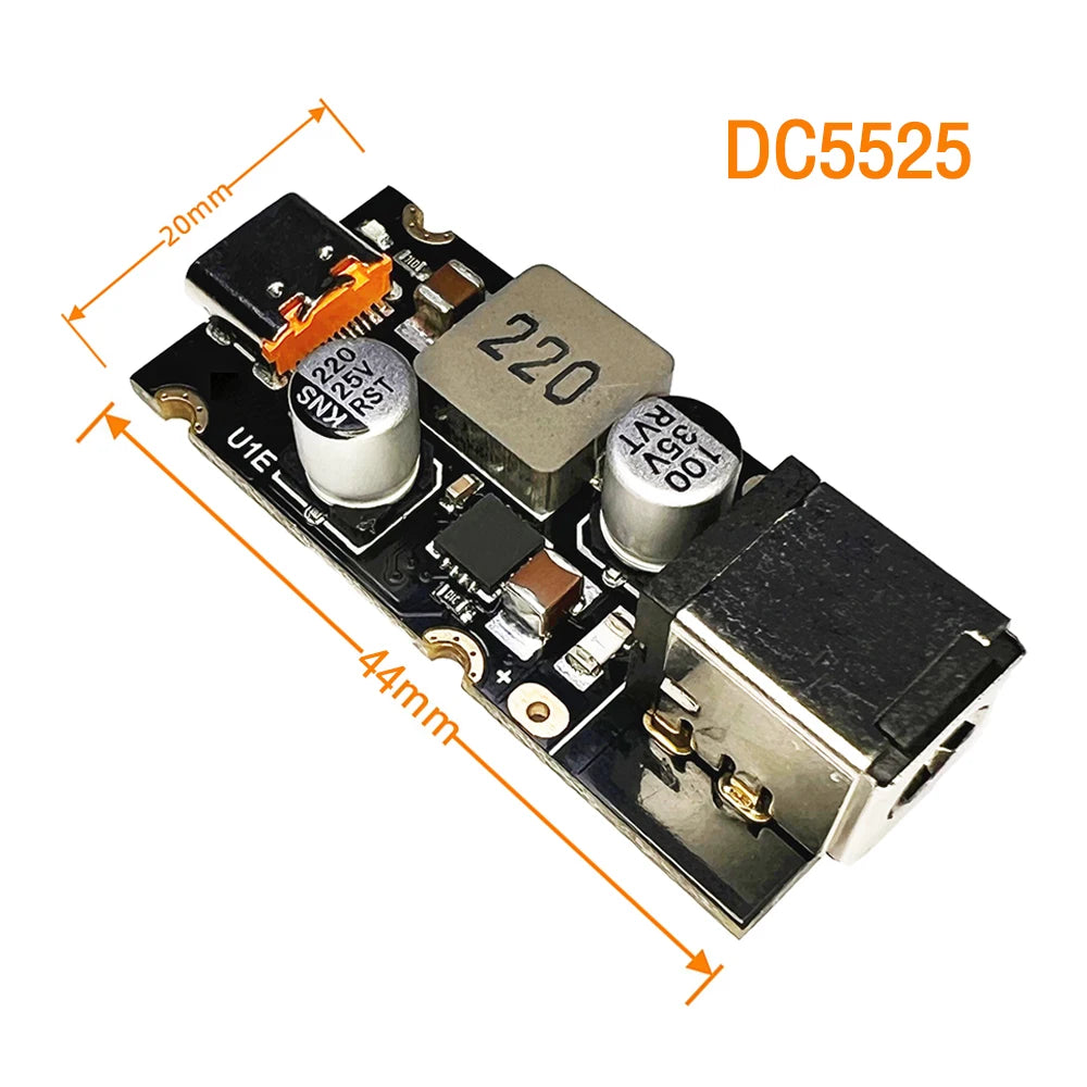 Módulo Carga Rápida PD 65W USB-C Soporta PD3.1/QC3.0/SCP/PPS para Arduino DC 8-30V