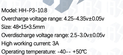 4S 20A 18650 Li-ion BMS Protection Board  4.35V Overcharge 2.5V Cutoff with 5A Continuous Discharge  Cell Balancing