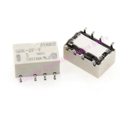 Relé Señal SMD G6K-2F-Y / G6K-2P-Y 8-Pin - Voltajes (3V/5V/12V/24V DC) 10x6.5x5mm - Lote 20 Piezas