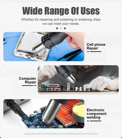 JCD 8586D Soldering Station 2 IN 1 750W Hot Air Gun LCD Dual Digital Display Electric Soldering Iron SMD Welding Rework Station