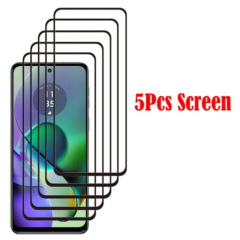 Full Cover Full Glue Tempered Glass For Motorola Moto G54 G84 Screen Protector For Moto G14 Camera Film