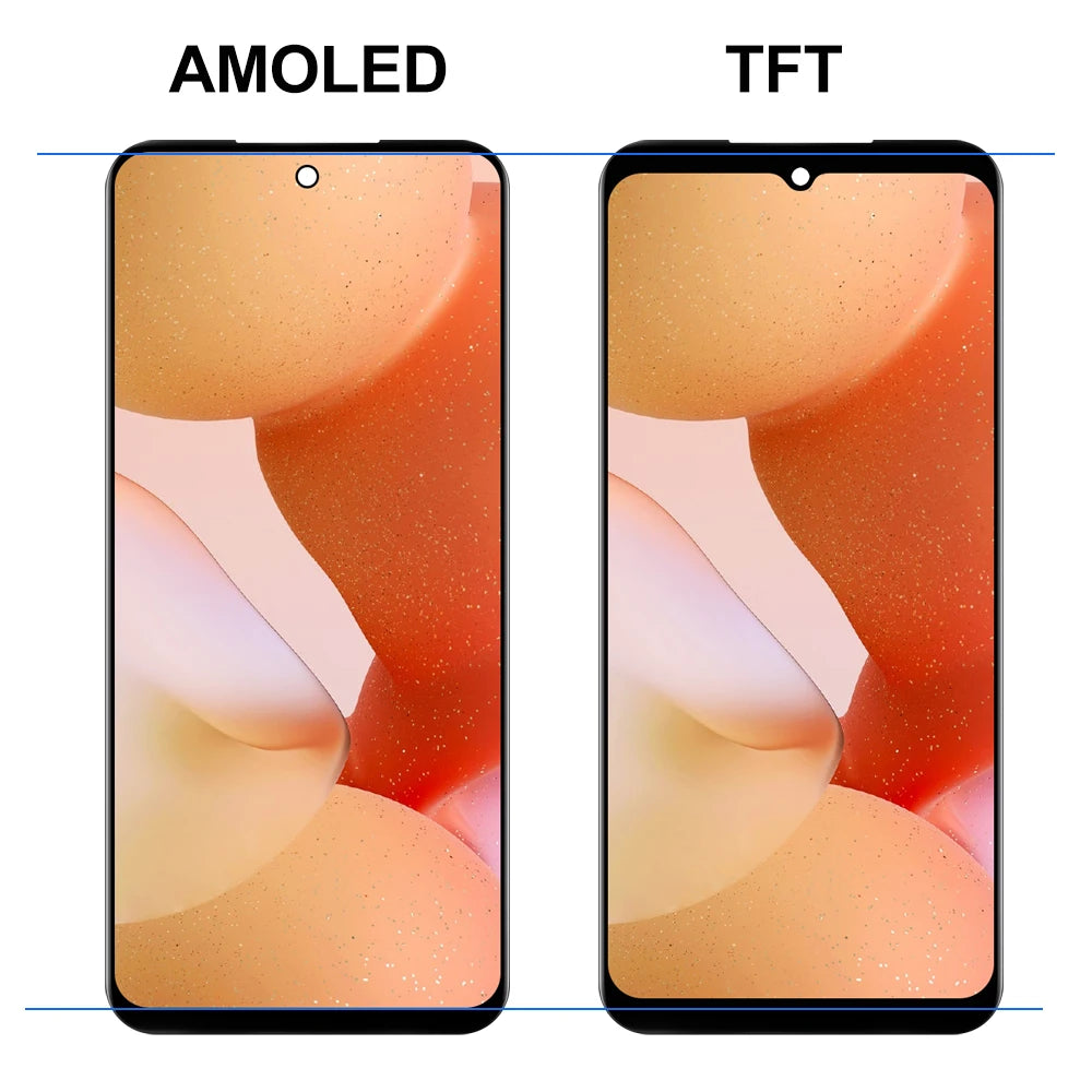 6.43"AMOLED Display For Xiaomi Note 10 4G LCD Display Touch Screen Digitizer Assembly For Redmi Note 10S M2101K7AI M2101K7BG