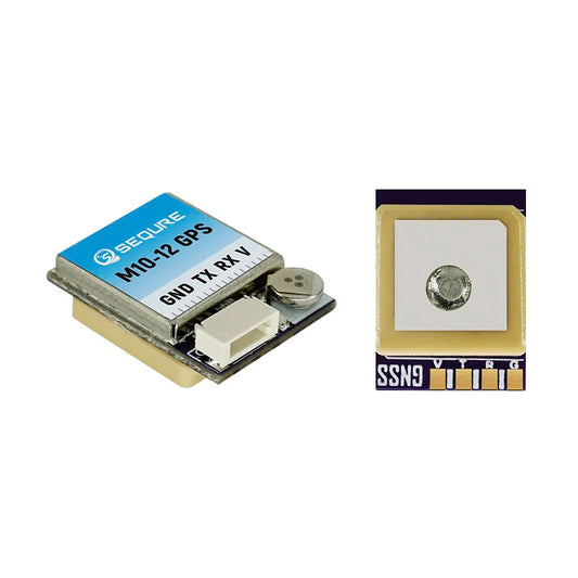 Módulo GPS SEQURE M10-12 / M10-18 / M10-25Q (Pequeño, Rápido) con Compás QMC5883L para Drones FPV Ala Fija/Carreras (INAV/BF)
