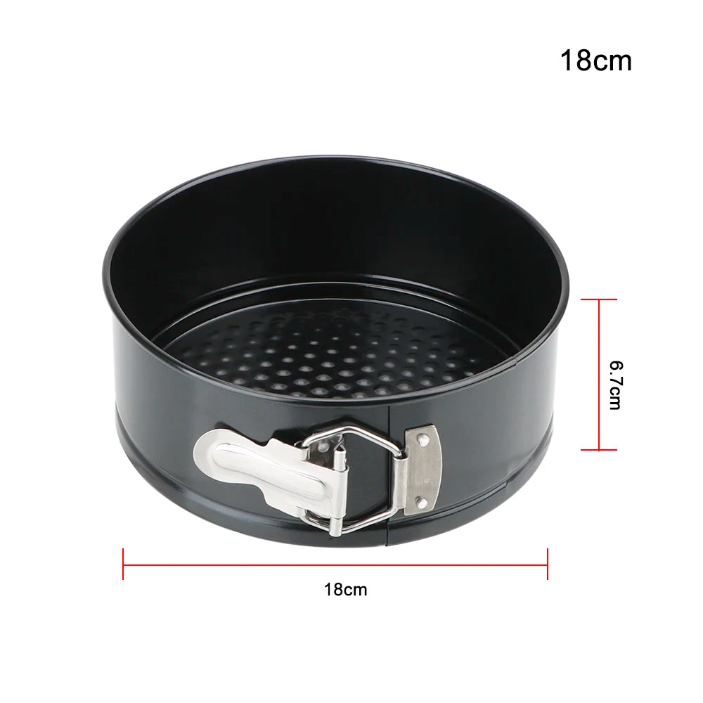 Molde Redondo Antiadherente Metal para Torta/Pastel con Fondo Removible Accesorio Cocina Repostería