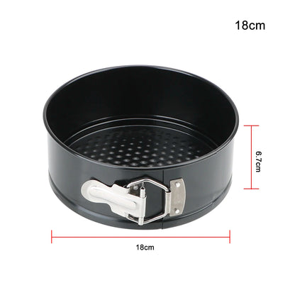 Molde Redondo Antiadherente Metal para Torta/Pastel con Fondo Removible Accesorio Cocina Repostería