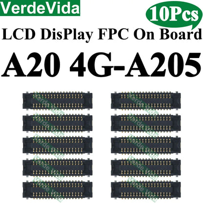 Conector FPC Pantalla LCD en Placa para Samsung Galaxy A10/A20/A21/A30S/A40/A50/A51/A70S / M12/M14/M15/M16 (10 Unidades)