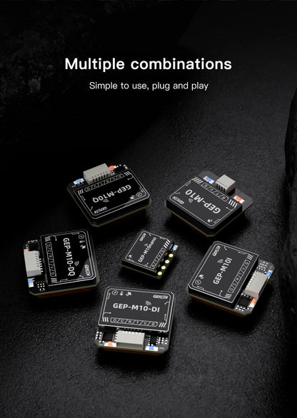 Módulo GPS GEPRC Serie GEP-M10 con Chip Flash, Magnetómetro QMC5883, Barómetro DPS310 y Capacitor Farad para Drones RC