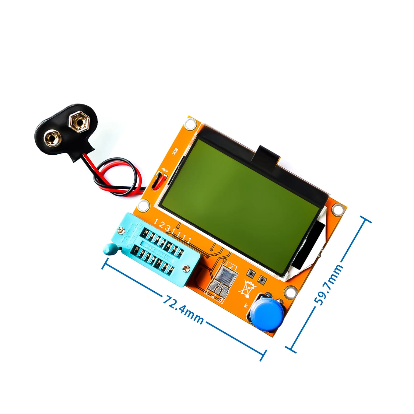 Tester Transistor LCR-T4 - Medidor ESR, Diodo, Triodo, Capacitancia, SCR, Inductancia (Nuevo)