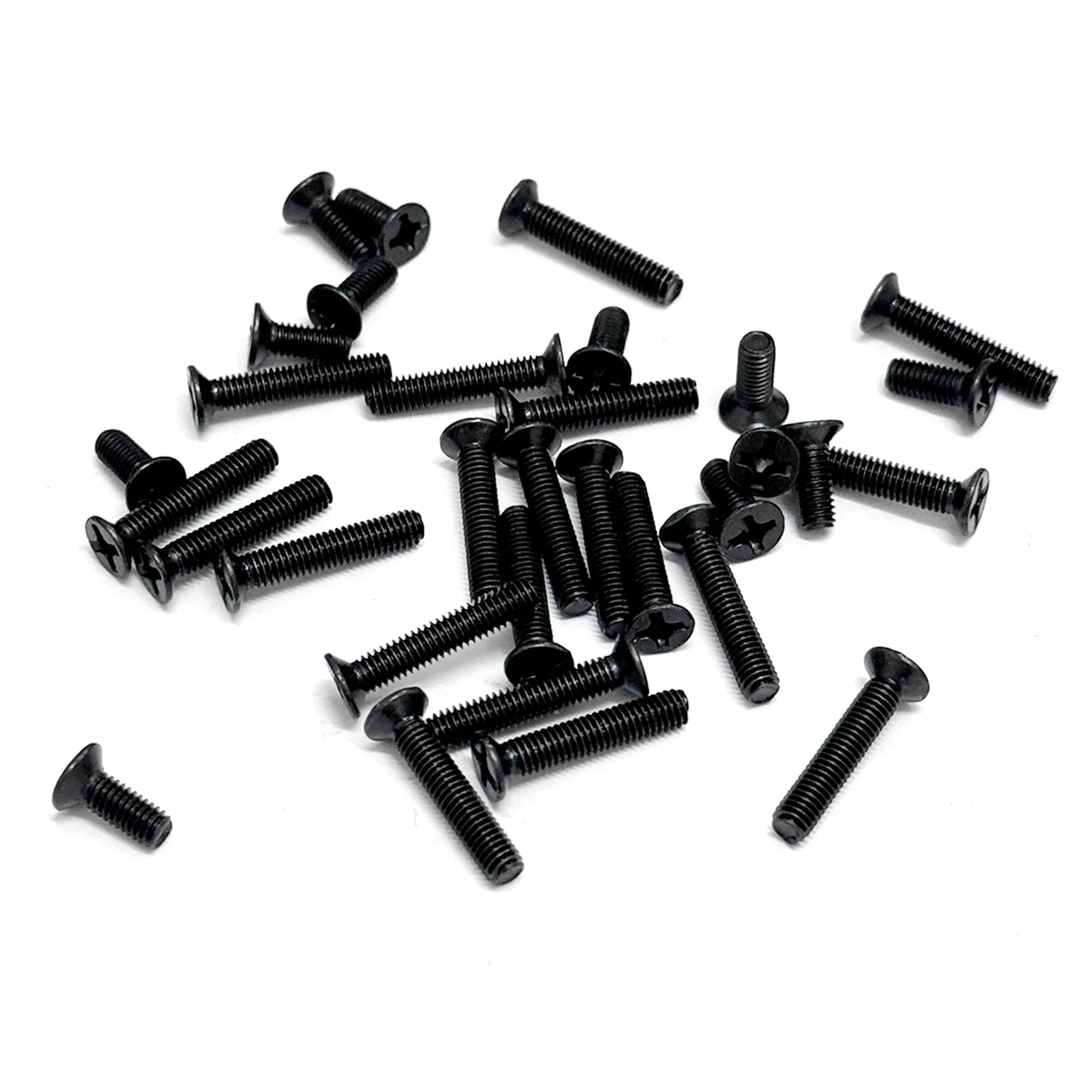 Kit Tornillos Pequeños Phillips Cabeza Plana Avellanada (M1.4-M3) Acero Carbono para Laptop/Computadora (720 Piezas)