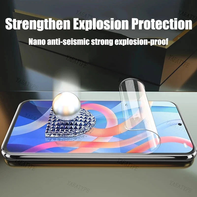 Film Hidrogel Protector Pantalla Frontal para Xiaomi Redmi 12 4G/5G / Note 12/12S/12T/12R/12 Pro Plus (Pack 5 Unidades)