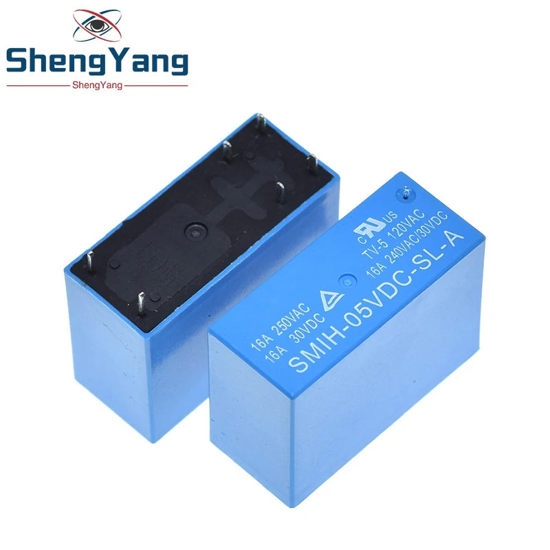 Relé Potencia SMIH 6/8-Pin 16A 250V - Bobina (5V/12V/24V DC) Contacto SL-A/SL-C - Lote 1 Pieza