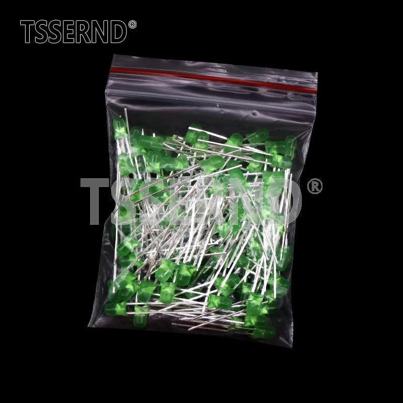 Kit Surtido Diodo LED F3 (3mm) Colores (Blanco/Verde/Rojo/Azul/Amarillo/Naranja/Rosa/Púrpura/Blanco Cálido) DIY (60/100 Piezas)