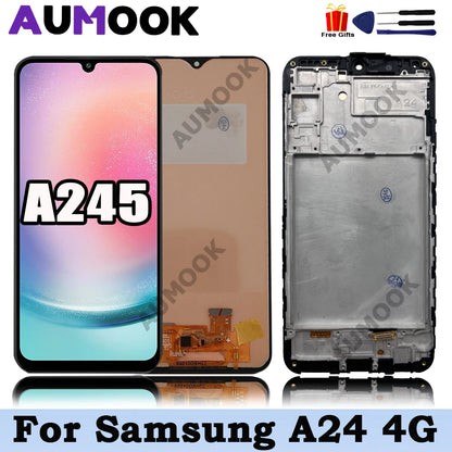 AMOLED para Samsung Galaxy A24 4G A245 pantalla LCD MONTAJE DE digitalizador con pantalla táctil para Samsung A24 A245F A245M A245N SM-A245F/DS