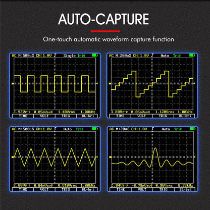 Osciloscopio y Multímetro Digital 2 en 1 Tooltop ET2010A (1MHz, 2.5MSps) Portátil