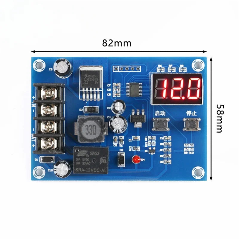 Lote 5 Pcs Módulo Control Carga XH-M603 12-24V Batería Litio Switch Protección Display LED