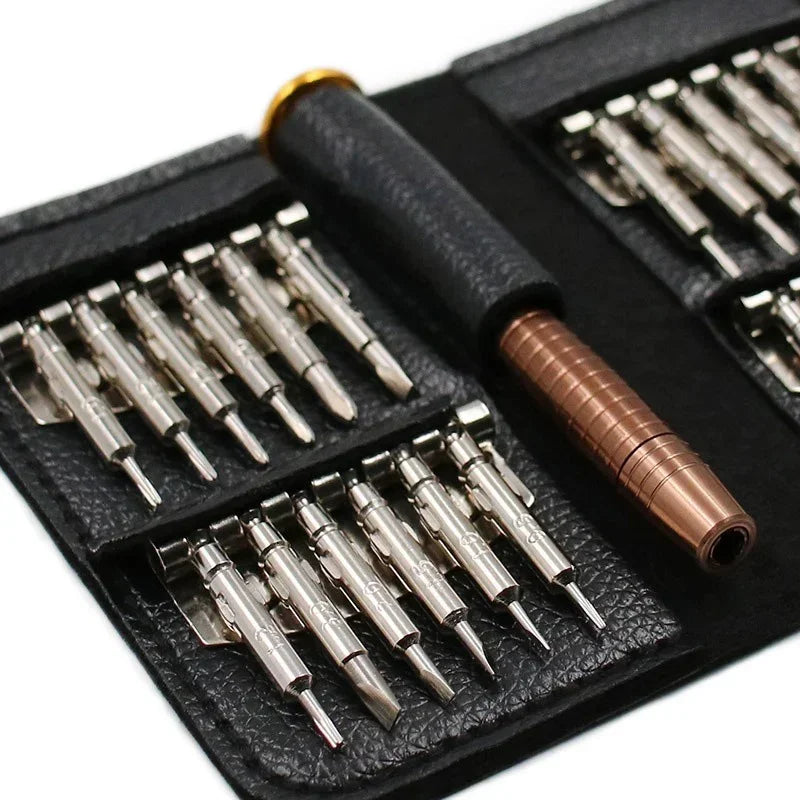 Set Destornilladores Precisión Profesional 152 en 1 / 25 en 1 (Kit Herramientas Laptop/Computadora, Puntas T5/T6 Torx)