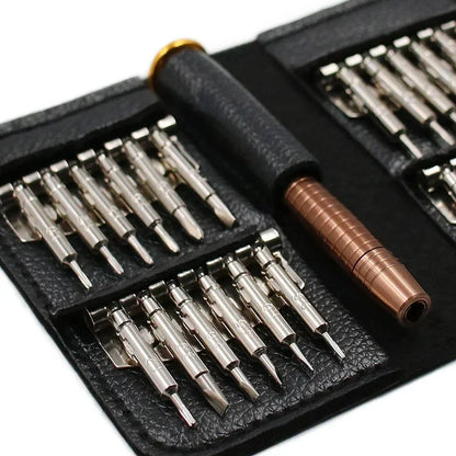 Set Destornilladores Precisión Profesional 152 en 1 / 25 en 1 (Kit Herramientas Laptop/Computadora, Puntas T5/T6 Torx)