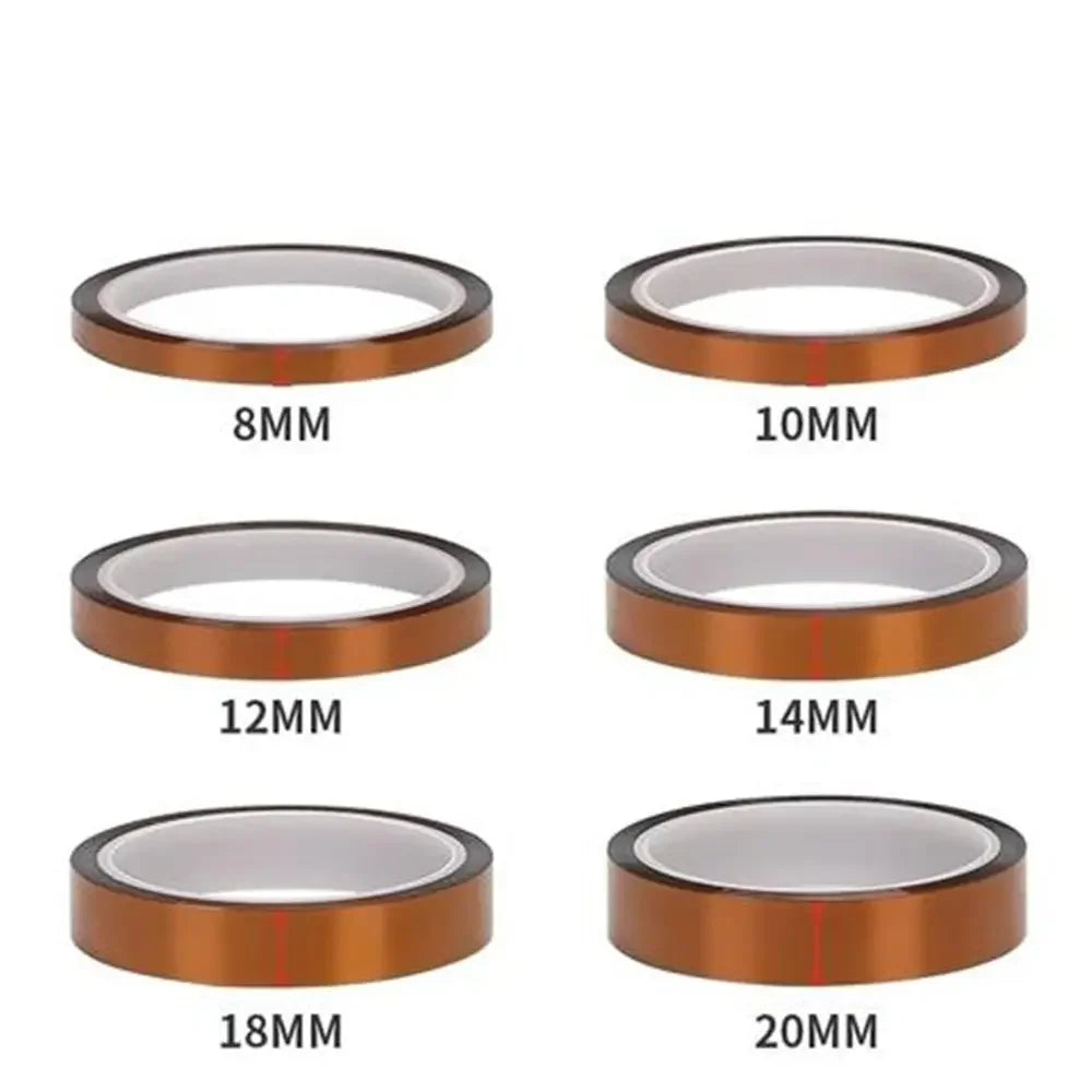 Cinta Adhesiva Alta Temperatura BGA Aislante Térmico (10mm Ancho) Protección Placa Impresión 3D (1 Unidad)