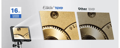 Elikliv EDM9 Pro 1200X HDMI Digital Microscope with 7'' IPS Screen 16MP Coin Soldering Electronic Microscope 32G for Windows Mac