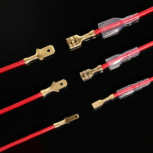 Set Conector Terminal Crimp Pilers Prensa Frío Cable Eléctrico (2.8/4.8/6.3mm, Enchufe Resorte Universal Aislado SN48B) (135/270 Piezas)