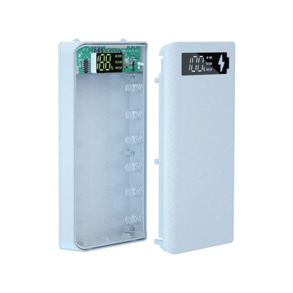 Caja Power Bank DIY Desmontable QC 3.0 (6x18650) Doble USB + PD (Soporte Batería 18650)