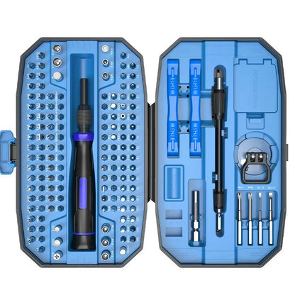Set Destornilladores Precisión Profesional 152 en 1 / 25 en 1 (Kit Herramientas Laptop/Computadora, Puntas T5/T6 Torx)